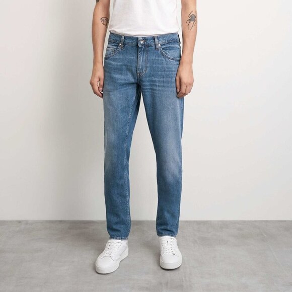 TIGER OF SWEDEN Pistolero Dandy Denim Mid Waist Tapered Jeans Size 36 - Picture 1 of 10